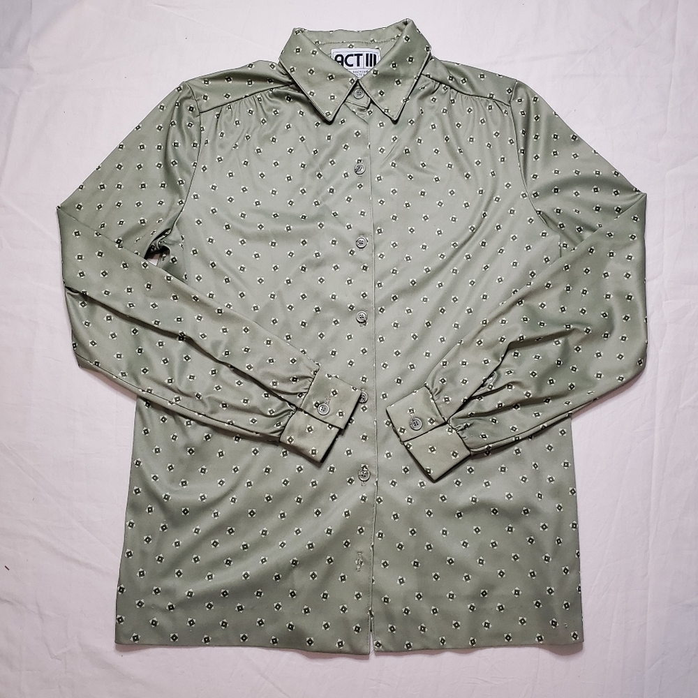 70's Act III Button Up Blouse*